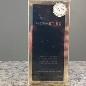 HERMETISE PROFESSIONAL COLLAGEN & VITAMIN C FACIAL SERUM-1.7 oz/50 ml-NEW-SEALED